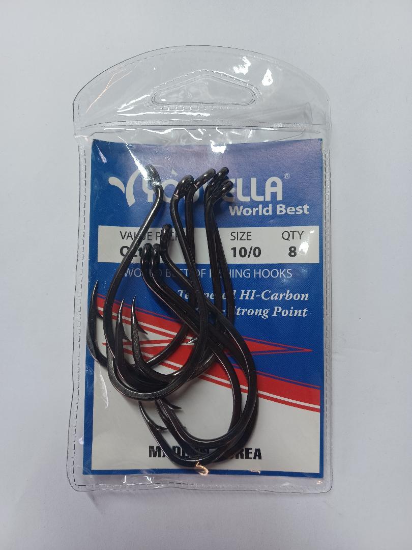 Youvella Octy 10/0 Hooks Pack of 8