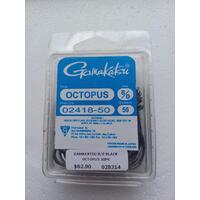 Gamakatsu 5/0 Black Octopus Hooks