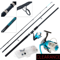 Shakespeare Catch More Fish Spinning Beach / Surfcasting Package 10ft 8-12kg 3pc