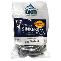 STARFISH SWIVEL SINKER VALUE PACK 2OZ (12 PER PACK)