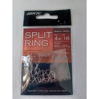 BKK Split Ring 4# 60lb 18pk