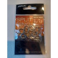 BKK Split Ring 8# 12pk 150lb/68kg