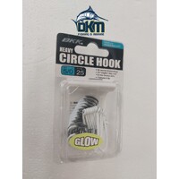 BKK Heavy Circle Hook 25 Pack Glow 5/0