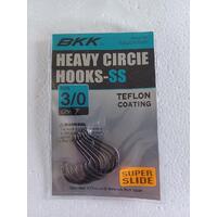 BKK Heavy Circle Hooks SS 3/0 pk7