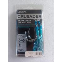 BKK Crusader Razor Sharp Lure Assist Hook 9/0 pk2