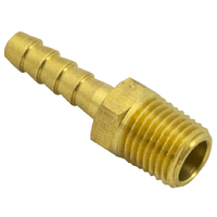 Fuel fitting Adaptor 1/4" barbed hose tail to 1/4" NPT male