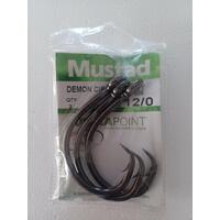 Mustad UltraPoint Demon Wide Gap Circle Hook 12/0 3 pack