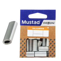 Mustad Demon DLT13 Oval Aluminium Sleeve 1.8mm 90kg