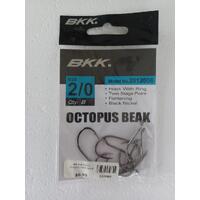 BKK Black Nickel Octopus Beak 2/0 PK8