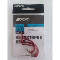 BKK Red Octopus Beak 5/0 Pack of 5