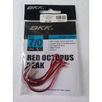 BKK Red Octopus Beak 7/0 Pack of 5