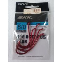 BKK Red Octopus Beak 8/0 Pack of 5