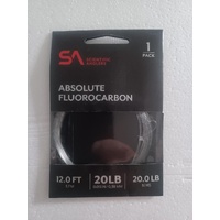 S.A. Absolute Fluorocarbon Leader 20lb 12ft