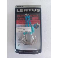 BKK Lentus Heavy Slow Pitch L line size 4/0 PK2 Hooks