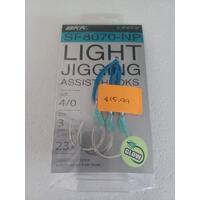 BKK SF8070-NP Light Jigging Assist 4/0 Pack of 4