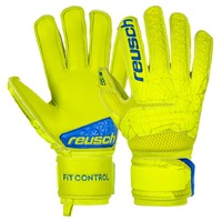 Reusch Fit Control SG Finger Support Junior Lime Safety Yellow Size 6 Pair