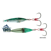 SAVAGE SQUISH JIG 10CM 80GM GREEN MACKERAL