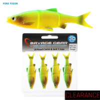 SAVAGE 3D LB ROACH SWIM N JERK 7.5cm 4 FIRE TIGER