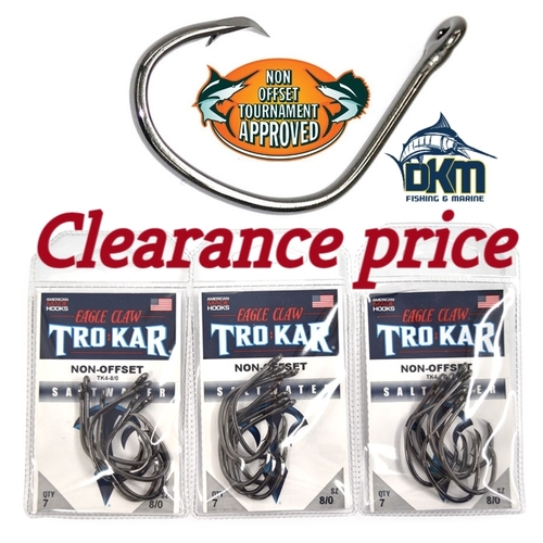 Eagle Claw Trokar TK4 Lancet Circle Non-Offset Hook Tournament Pack